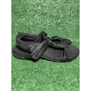 Vionic Rest Farra Lizard Sandals Strappy Orthotic Slip On Leather Women's Size 9